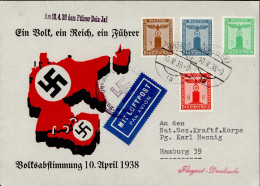 Ostmark (Österreich) Volksabstimmung 10. April 1938 Luftpost 3.Reich Pertei-Dienstmarken I - Oorlog 1939-45