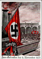 Propaganda WK II - 9.NOVEMBER 1923 PH 1923/33 Künstlerkarte Sign. Hans Friedmann S-o I - Guerra 1939-45