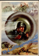 Propaganda WK II - ITALIEN  AUTORAGGRUPPAMENTO D`ARMATA Sign. Künstlerkarte I - Weltkrieg 1939-45