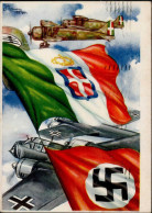 Propaganda WK II - LUFTWAFFE Sign. Künstlerkarte 1941 Waffenbrüder Sign. Künstlerkarte I-II - Weltkrieg 1939-45