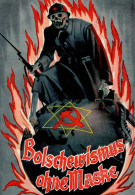 Propaganda WK II Bolschewismus Ohne Maske Antibolschewistische Ausstellung I-II (leichter Eckbug, Rs Leichter Oberfläche - Guerra 1939-45