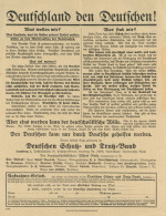 Propaganda WK II Flugblatt Deutschland Den Deutschen 31580 I-II - Weltkrieg 1939-45