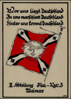 Propaganda WK II  Weimar Vor Uns Liegt Deutschland.... II Abteilung Flak-Rgt.3 I-II - Weltkrieg 1939-45