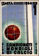 Propaganda WK II Italien Calcio Campionati Mondiali 1934 Sign. Martinati I-II - Guerre 1939-45