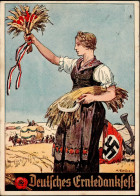 Propaganda WK II Künstlerkarte Sign. Reich A. Deutsches Erntedankfest I-II (fleckig) - War 1939-45