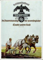 Propaganda WK II Reichsnährstand-Ausstellung Blut Und Boden Mit So-Stempel 1939 I-II Expo - War 1939-45