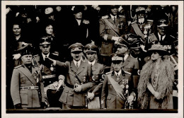 MUSSOLINI-HITLER WK II - PH It.21 Truppenparade ROM I - Personen