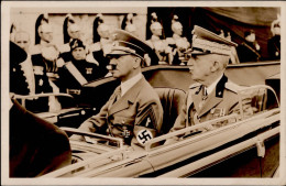 MUSSOLINI-HITLER WK II - PH It.24 Truppenparade ROM S-o 1938 I - Personnages