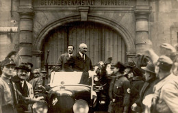 HITLER KAMPFZEIT WK II - Sehr Frühe Foto-Karte(keine Ak) Julius STREICHER Bei Entlassung Aus GEFÄNGNISANSTALT NÜRNBERG 8 - Personajes