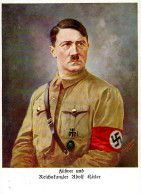 HITLER WK II - Führer Und Reichskanzler Künstlerkarte Sign. Franz Dudde S-o I - Characters