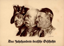 HITLER WK II - Poträts Sign. Fred Schaller Drei Jahrhunderte Deutscher Geschichte I-II - Personen