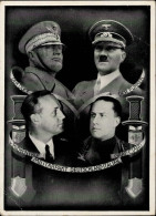 Hitler Mit Mussolini Militärbündnis Deutschland-Italien 1939 II (Eckbüge) - Personnages