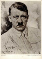 Hitler Portrait Sign. Krenzer I-II (Eckbug) - Personnages