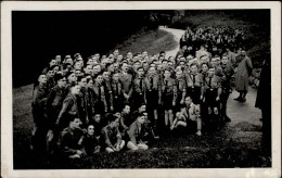 HITLER WK II - Foto-Ak HITLERJUGEND Mit Dem FÜHRER Beschrieben I - Personnages