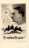 Original-Radierung HITLER WK II - Nr. 443 DEUTSCHES NEUJAHR I - Personaggi