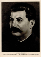 WK II Tschechische Propaganda-Karte Josef Stalin Ca. 1945 - Personajes