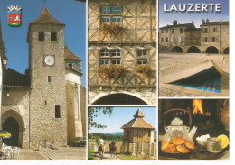 LAUZERTE - "La Tolède Quercynoise" - Multivues (église St-Barthélémy, Maison De Vassal, Pigeonnier Etc) - Lauzerte