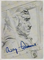 Ritterkreuzträger Galland, Adolf Generalleutnant Der Luftwaffe UNTERSCHRIFT Auf Willrich-Künstlerkarte I-II - Guerra 1939-45