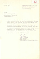 Ritterkreuzträger WK II Prinz Zu Salm, Karl Brief Vom 5. Nov. 1953 Mit Original-Unterschrift II - Oorlog 1939-45
