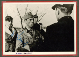 Ritterkreuzträger Foto Ca. AK Größe (Nachkriegsabzug) Mit Original Unterschrift I-II - War 1939-45