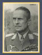 Ritterkreuzträger Morzik, F.W.  Foto Ca. AK Größe (Nachkriegsabzug) Mit Original Unterschrift I-II - Weltkrieg 1939-45