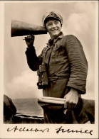 Ritterkreuzträger Schnee, Adelbert Kapitänleutnant Mit Org. Unterschrift Foto AK I- - War 1939-45