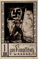 NSDAP WK II - Frühe SA-SPENDENKARTE ZUM KAMPFSCHATZ Der NSDAP (keine Ak) Rücks. Fleck I-II - Guerre 1939-45