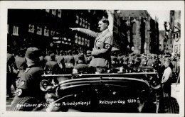 REICHSPARTEITAG NÜRNBERG 1934 WK II - Foto-Ak Der Führer Grüsst Den Arbeitsdienst S-o I - Weltkrieg 1939-45