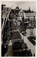 REICHSPARTEITAG NÜRNBERG 1934 WK II - PH P 7 50000 Arbeitsdienst-Freiwillige  Marschieren.. I - Guerre 1939-45