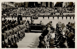 REICHSPARTEITAG NÜRNBERG 1934 WK II - PH P 8 Vorbeimarsch Von 50000 Arbeitsdienst-Freiwilligen Am Adolf Hitlerplatz I - Guerra 1939-45