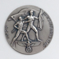 Reichsparteitag WK II Nürnberg (8500) Gedenk Medaille (Alu) 1938, 83 Mm Durchm. - Guerra 1939-45