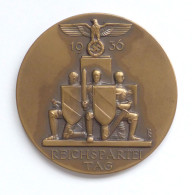 Reichsparteitag WK II Nürnberg (8500) Medaille (Messing) Durchm. Ca. 60mm - Guerre 1939-45