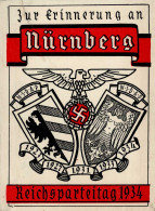 Reichsparteitag WK II Nürnberg (8500) Papierhülle Zur Erinnerung 1934 II (Ecken Unten Eingerissen) - War 1939-45