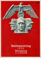 Reichsparteitag Nürnberg 1935 Hitler Mit So-Stempel I-II (Ecken Bestossen) - Guerre 1939-45