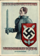 Reichsparteitag WK II Nürnberg (8500) 1934 Mit Sonderstempel I-II (kleiner Eckbug) - Guerre 1939-45