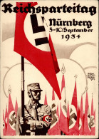 Reichsparteitag WK II Nürnberg (8500) 5.-10.September 1934 Sign. Siegmund Von Suchodolski Soldat Mit Fahnen Künstlerkart - Weltkrieg 1939-45