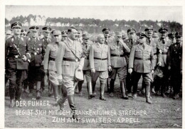 REICHSPARTEITAG NÜRNBERG 1933 WK II - Der Führer Begibt Sich Mit Dem Frankenführer STREICHER Zum Amtswalter-Appell I - War 1939-45