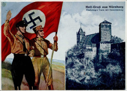 REICHSPARTEITAG NÜRNBERG 1933 WK II - SA-Prop-Ak Erinnerung An Den RP 1933 HEILGRUß Aus Nürnberg S-o I-II - Guerre 1939-45