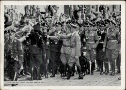 REICHSPARTEITAG NÜRNBERG 1938 WK II - Intra 38/19 Jubel Um Den Führer Vor Dem Rathaus Mit SS S-o I-II - Oorlog 1939-45