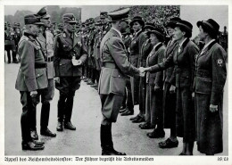 REICHSPARTEITAG NÜRNBERG 1938 WK II - Zerreiss 38/23 APPELL Des RAD Der Führer Begrüßt Die Arbeitsmaiden S-o I - Weltkrieg 1939-45