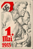 1.MAI WK II - TAG Der NATIONALEN ARBEIT 1.MAI 1933 O Berlin HJ-Spendenkarte Sign. Künstlerkarte I - Guerre 1939-45