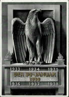 BERLIN WK II - Gedenkkarte GRÜNDUNGSTAG Des DRITTENREICHES S-o 30.1.1939 Rückseitig Kleine Eckklebestellen! II - Guerra 1939-45