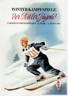 GARMISCH-PARTENKIRCHEN WK II - WINTER-KAMPFSPIELE Der HITLER-JUGEND 1941 S-o I - War 1939-45