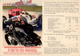 NÜRBURGRING WK II - INT. EIFEL-RENNEN 1939 Für MOTORRÄDER Und RENNWAGEN I-II - War 1939-45