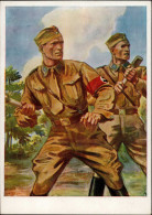 WK II SA Soldaten Künstlerkarte Sign. Eber, E. I-II - Guerra 1939-45
