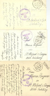 SS Feldpost WK II Lot Mit 3 Ansichtskarten Mit Briefstempel Polizei-Skistreifenabteilung Veldes 1942 I-II - Guerra 1939-45