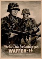 SS WK II - WAFFEN-SS Melde Dich Freiwillig Zur WAFFEN-SS Künstlerkarte Sign. Anton Als SS-Feldpost 1942 I-II - Guerra 1939-45