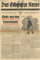 SS Zeitung Das Schwarze Korps Berlin 16. Dezember 1938 '50. Folge 3.Jahrgang I-II (Gebrauchsspuren) Journal - War 1939-45