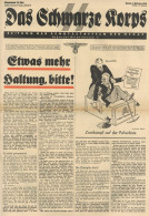 SS Zeitung Das Schwarze Korps Berlin 2. Februar 1939 5. Folge 5.Jahrgang I-II (Gebrauchsspuren) Journal - War 1939-45