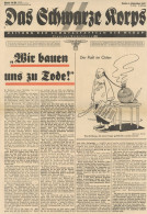 SS Zeitung Das Schwarze Korps Berlin 9. September 1937 36.Folge 3.Jahrgang I-II (Gebrauchsspuren) Journal - Guerra 1939-45